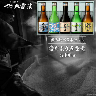 【ふるさと納税】 ＜飲み比べ5本セット＞大雪渓　雪だより五重奏　300mlx5 [大雪渓酒造 長野県 池田町 48110531] サムネイル2