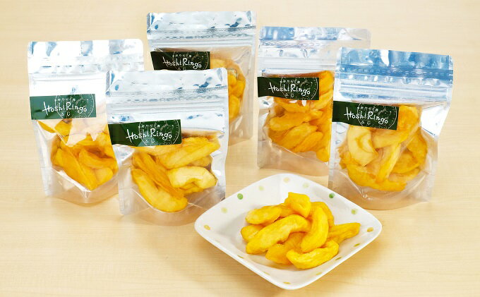 【ふるさと納税】宇野りんご園のドライフルーツ アップル5個セット（干しりんご）長野 信州 坂城 林檎 加工食品 リンゴ サムネイル2