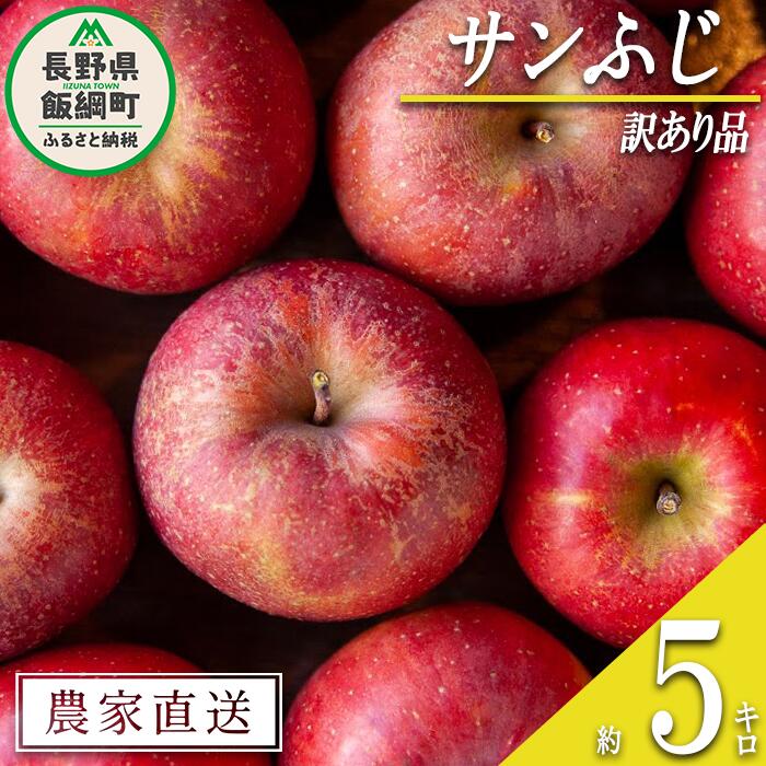 りんご サンふじ 訳あり 5kg 松澤農園 沖縄県への配送不可 令和8年度収穫分 長野県 飯綱町 〔 傷 不揃い わけあり 信州 果物 フルーツ リンゴ 林檎 長野 12000円 予約 農家直送 〕発送時期：2026年11月下旬〜2027年3月上旬 {*}
