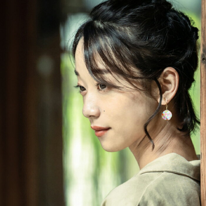 【ふるさと納税】(P)vd01-008 Balle 鱗 カラフル ピアス 美濃和紙 アクセサリー レジン ガラスビーズ ゴールドフィルド スターリングシルバー 両耳用 手作り プレゼント 岐阜市/家田紙工[ANCA023] サムネイル3