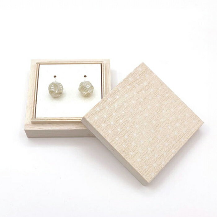 【ふるさと納税】(E)vd02-002 Balle 縞 シルバー イヤリング 美濃和紙 アクセサリー レジン ガラスビーズ 真鍮 両耳用 手作り プレゼント 岐阜市/家田紙工[ANCA036] サムネイル3