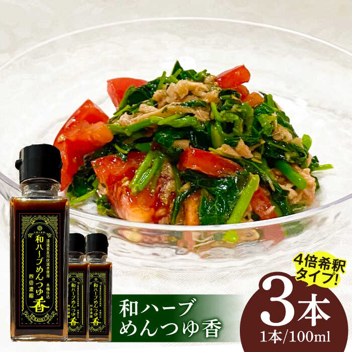 和ハーブ めんつゆ香 3本セット 4倍希釈 岐阜市 / 太陽の薬膳[ANEZ001]