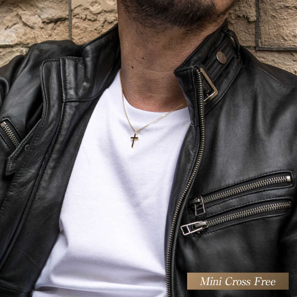 【ふるさと納税】【選べる2種】ネックレス ロッソエブルー ペンダントトップ k18 18金 ゴールド ミニ S クロス フリー メンズ レディース ネックレストップ チャーム アクセサリー 地金 シンプル 職人 ユニセックス ペア ギフト 人気 岐阜市 / アフェクト[ANGT001-002] サムネイル3