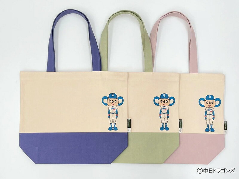 中日 ドラゴンズ コラボアイテム のこり染 ×ドアラ トートバッグ（全身ドアラデザイン）株式会社艶金 〔824-304〕岐阜県 大垣市