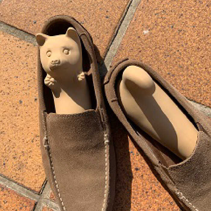 【ふるさと納税】【美濃焼】くつ 乾かす ワン ちゃん 『 ベージュ 』【丸健製陶】≪多治見市≫ 除湿 消臭 抗菌 [TAY001] サムネイル3