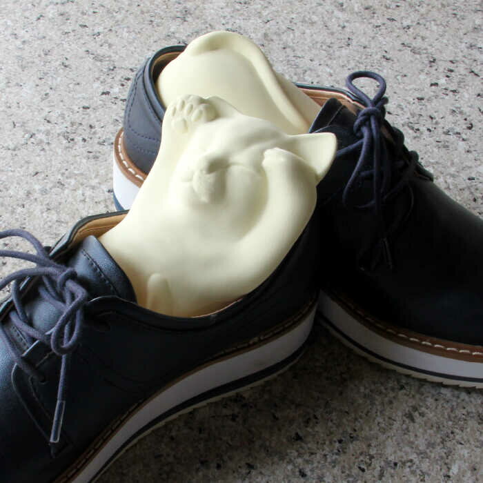 【ふるさと納税】【美濃焼】くつ 乾かす ネコ ちゃん 『 イエロー 』【丸健製陶】≪多治見市≫ 除湿 消臭 抗菌 [TAY005] サムネイル3