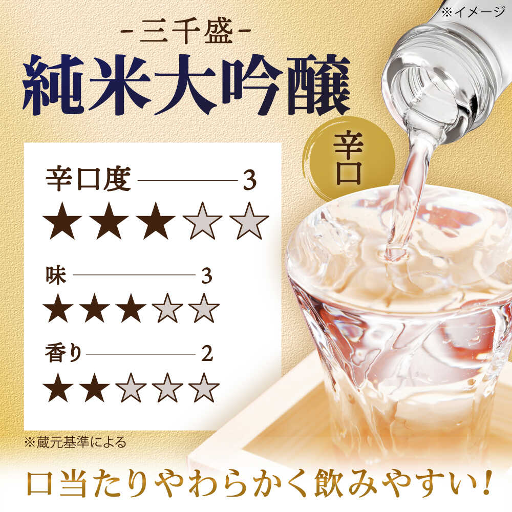 【ふるさと納税】 【純米大吟醸 業物/Wazamono】からくち 三千盛 1.8L 日本酒 ご当地 お取り寄せ 多治見市/三千盛 [TBC001] サムネイル3