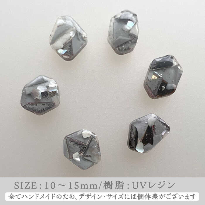 【ふるさと納税】【金具のカラーが選べる】 海洋プラスチックから生まれた ピアス ＆ ネックレス sobolon いびつちゃん グレーMIX[TFC032] サムネイル3