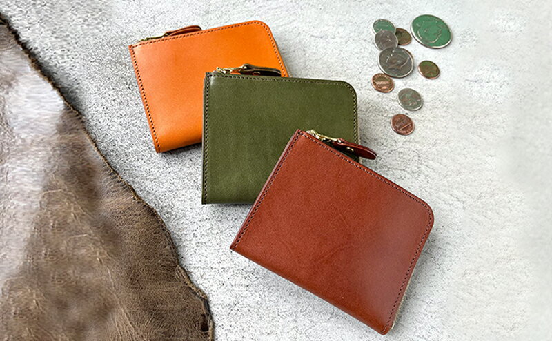 【ふるさと納税】革財布 本革 L字ファスナー ミニ財布 栃木レザー レザー財布 美濃市 サムネイル2