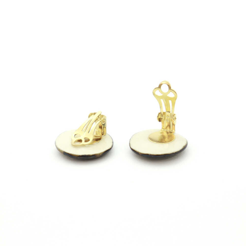 【ふるさと納税】【美濃焼】 紫むら タイル イヤリング 直径20mm 瑞浪市 / TILEmade タイル アクセサリー ハンドメイド[AZCD033] サムネイル2