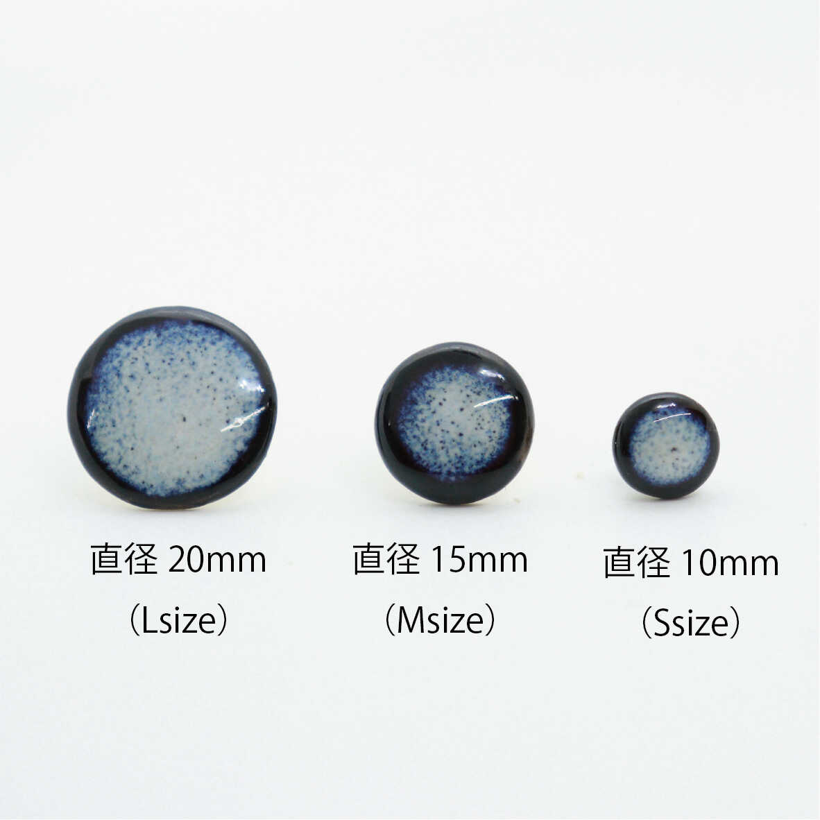 【ふるさと納税】【美濃焼】 紫むら タイル ピアス 直径20mm 瑞浪市 / TILEmade タイル アクセサリー ハンドメイド[AZCD036] サムネイル3