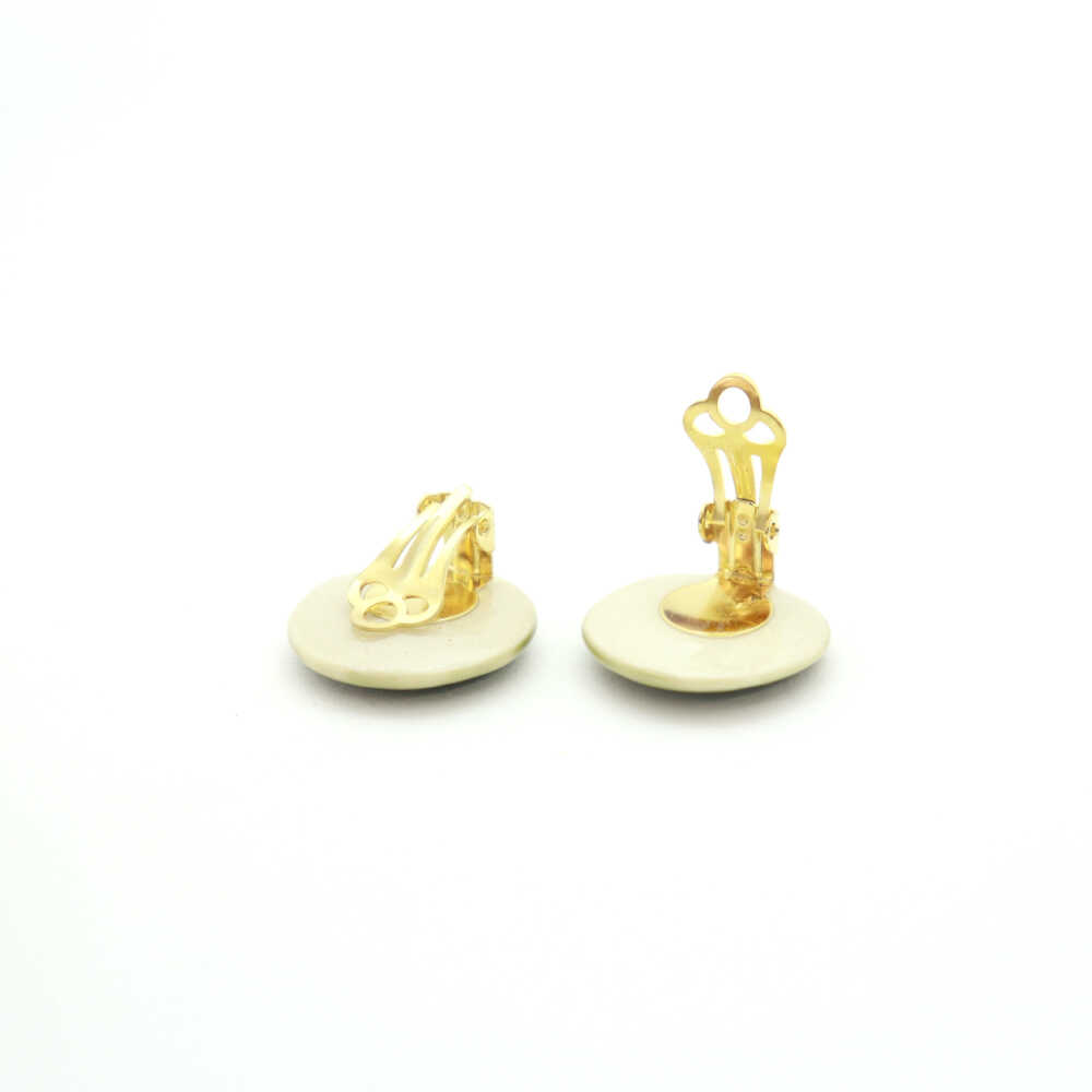 【ふるさと納税】【美濃焼】 緑むら タイル イヤリング 直径20mm 瑞浪市 / TILEmade タイル アクセサリー ハンドメイド[AZCD075] サムネイル2