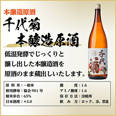 【ふるさと納税】千代菊本醸造原酒セット　720ml×2本【配送不可地域：離島】【1543090】 サムネイル2