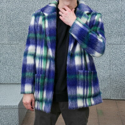 ビッグチェックコート【メンズ】【1566903】