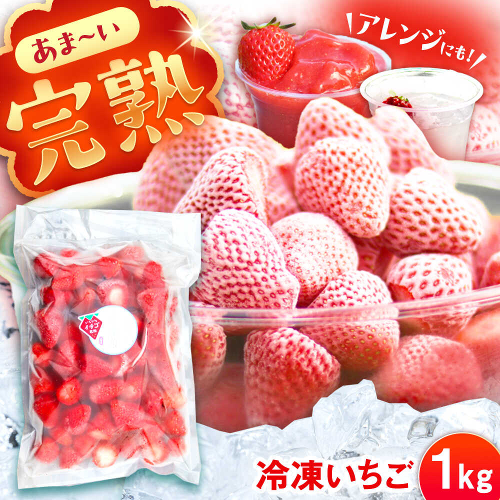 【先行予約】【2026年1月中旬より順次発送】冷凍いちご 1kg / 苺 いちご イチゴ 冷凍 冷凍イチゴ 冷凍苺 / 恵那市 クリエイティブファーマーズ[AUAH023]