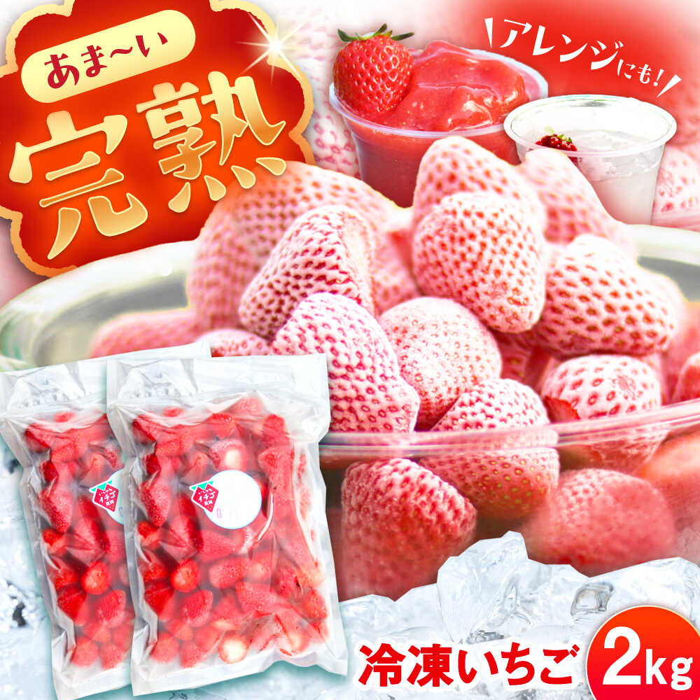 【先行予約】【2026年1月中旬より順次発送】冷凍いちご 2kg / 苺 いちご イチゴ 冷凍 冷凍イチゴ 冷凍苺 / 恵那市 クリエイティブファーマーズ[AUAH024]