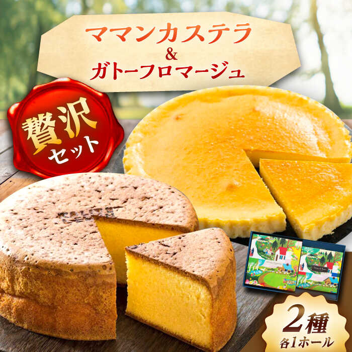 ママンセットA / ガトーフロマージュ ママンカステラ チーズケーキ ベイクドチーズケーキ ケーキ スイーツ デザート 洋菓子 おかし お菓子 おやつ お取り寄せ /恵那市/銀の森[AUBG045]