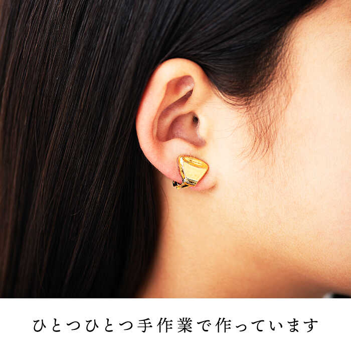 【ふるさと納税】【美濃焼】徳利イヤリング ゴールド【山淳製陶所】≪土岐市≫ アクセサリー ファッション 陶器 [MAP010] サムネイル3