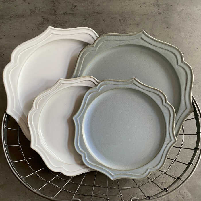 【ふるさと納税】【美濃焼】fiorire-フィオリーレ- サークルプレート シャビーシック 4枚セット【Felice-フェリーチェ-藤田陶器】食器 皿 [MBX013] - 画像2