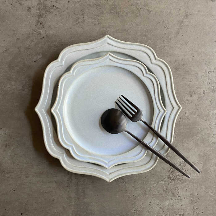 【ふるさと納税】【美濃焼】fiorire-フィオリーレ- サークルプレート シャビーシック 4枚セット【Felice-フェリーチェ-藤田陶器】食器 皿 [MBX013] - 画像3