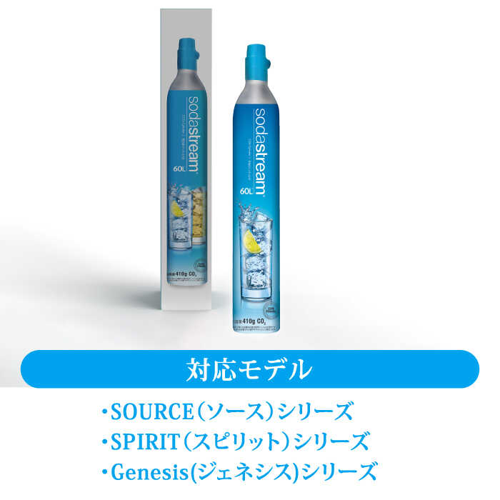 【ふるさと納税】ソーダストリーム ガスシリンダー 新規購入用 60L 2本セット 炭酸水 水 ソーダ水[MDN003] サムネイル3