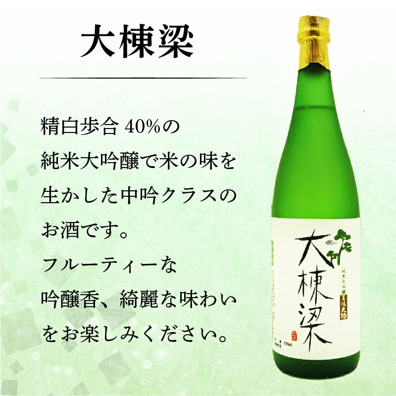 【ふるさと納税】日本酒　美濃天狗 かくれ里 大吟醸（720ml×1本）・ 美濃天狗 大棟梁 純米大吟醸（720ml×1本）2本セット サムネイル3