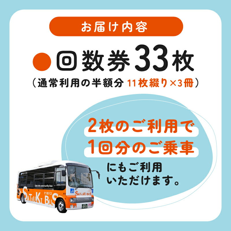 【ふるさと納税】 さつきバス 回数券 3冊 岐阜県 可児市 交通券 移動 車椅子 コミュニティバス 市内 循環バス バス券 乗車券 利用券 チケット 東濃鉄道 送料無料 サムネイル3