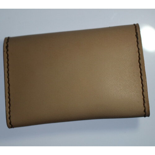 【ふるさと納税】サドルレザー名刺入れ [No.454] ／ 高級革 手縫い 手作り 送料無料 岐阜県 サムネイル2