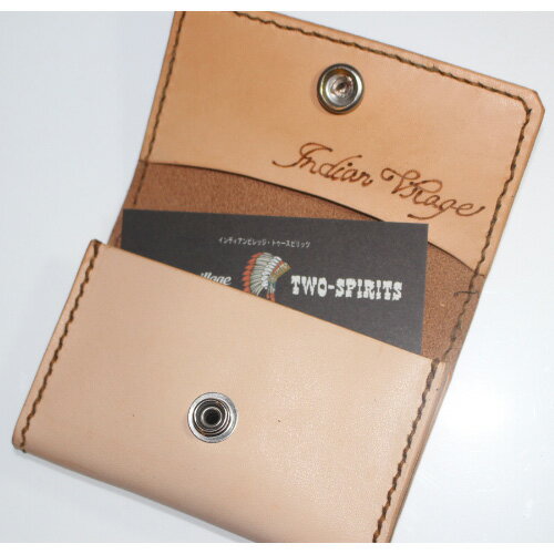 【ふるさと納税】サドルレザー名刺入れ [No.454] ／ 高級革 手縫い 手作り 送料無料 岐阜県 サムネイル3