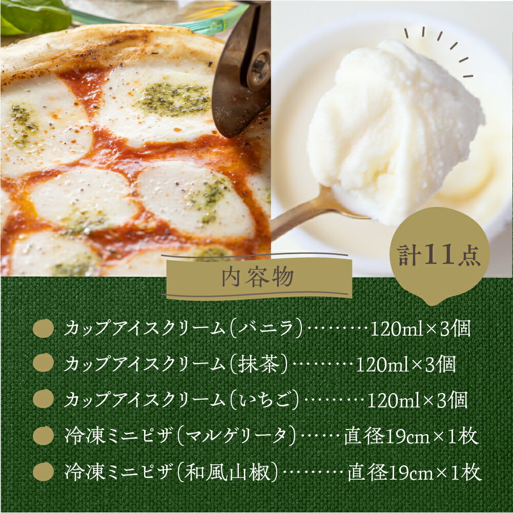 【ふるさと納税】＜牧成舎＞ミルクの旨みたっぷりセット（アイス＆ピザ）クリスマス パーティー[Q1800] - 画像2