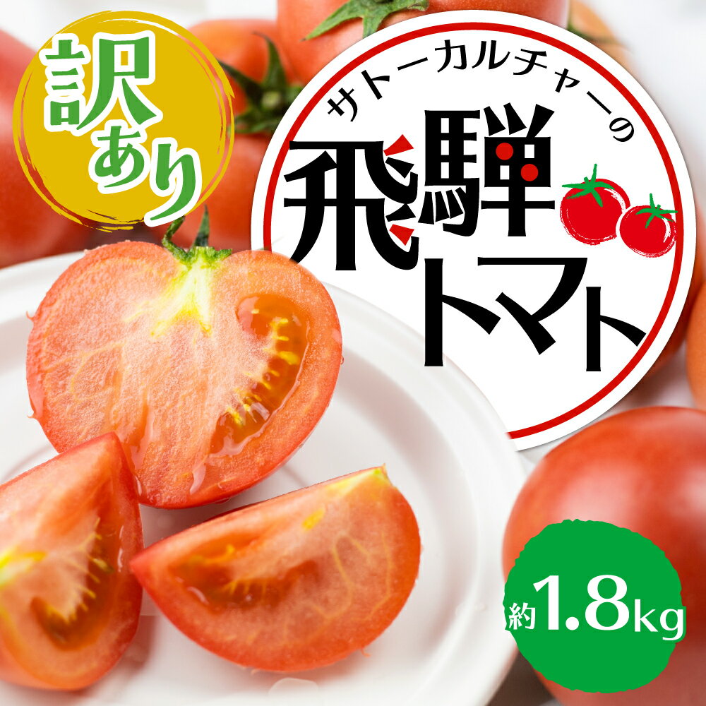 《2026年産先行予約受付中》【訳あり】飛騨トマト　約1.8kg 6月以降順次発送 とまと トマト 麗月 夏野菜 訳あり 不揃い 傷 キズ 玉数・大きさおまかせ サトーカルチャー [Q2201_25] 5000円 5千円 規格外