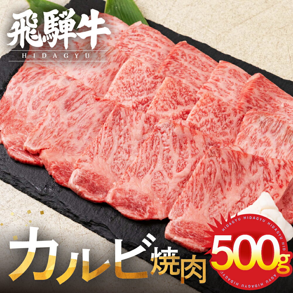 飛騨牛 カルビ 焼肉用 500g 牛肉 和牛 肉 国産 熨斗掛け バーベキュー 焼き肉 カルビ A4 A5 化粧箱 ギフト 熨斗 人気 時間指定 冷凍便 冷凍発送[Q3002] お中元 ギフト 御中元 お歳暮