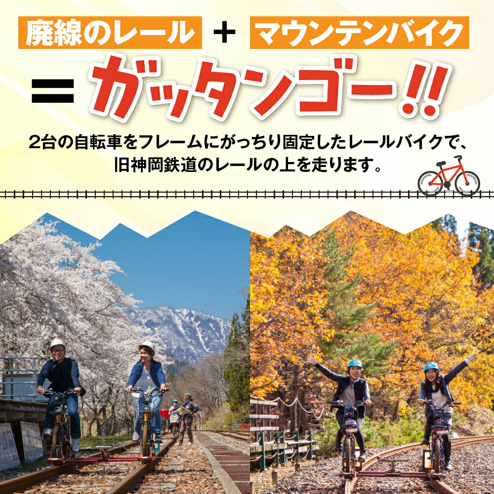 【ふるさと納税】【まちなか・渓谷コース共通】レールマウンテンバイクGattann Go!! 特別ご乗車券 飛騨神岡 体験 子供 キッズ チケット ガッタンゴー アクティビティ 屋外[B0264pi]17000円 サムネイル2