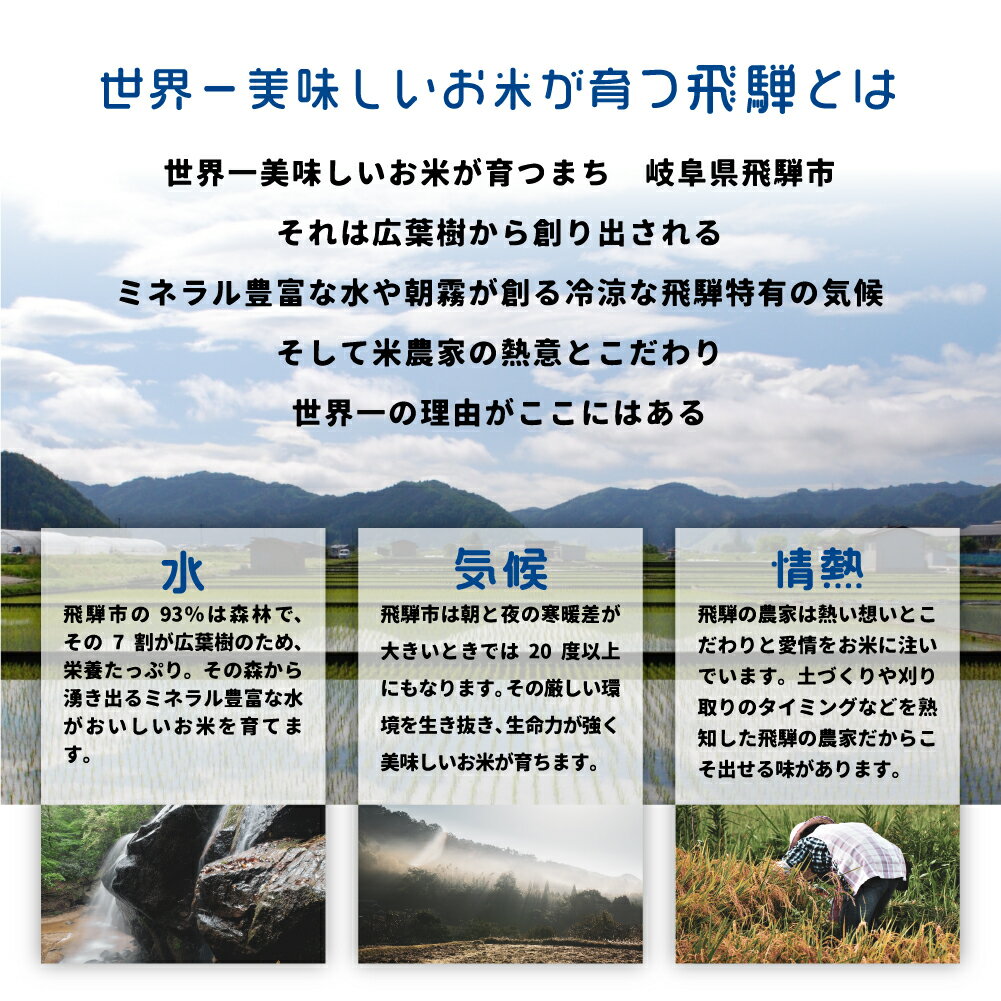 【ふるさと納税】先行予約 数量限定《定期便》令和8年産 飛騨産 コシヒカリ 5kg × 6ヶ月 30kg 精白米 白米 飛騨の米 井下農園 こしひかり 定期便 お楽しみ 特A 新米 飛騨市 [Q1251_26] どやな飛騨市 - 画像3