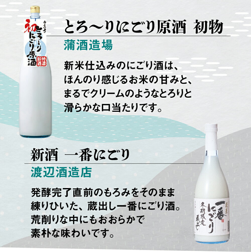 【ふるさと納税】【12〜2月限定】にごり酒 日本酒 飲み比べ 山菜 惣菜 セット ギフト 贈答 贈り物 熨斗対応 佃煮[Q1748] サムネイル2