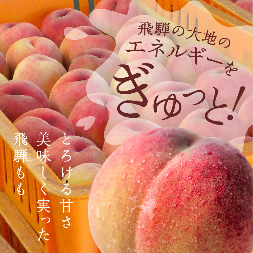 【ふるさと納税】2026年先行予約 令和8年産 桃 6玉 8-9玉 もも 1.5kg 2.5kg 秀品 白桃 果物 フルーツ ギフト 贈答 朝採れ 飛騨 家庭用 訳あり 訳アリ 産地直送 スイーツ フルーツ デザート 旬 モモ 送料無料 白鳳 昭和白鳳 飛騨おとめ なつっこ サムネイル3