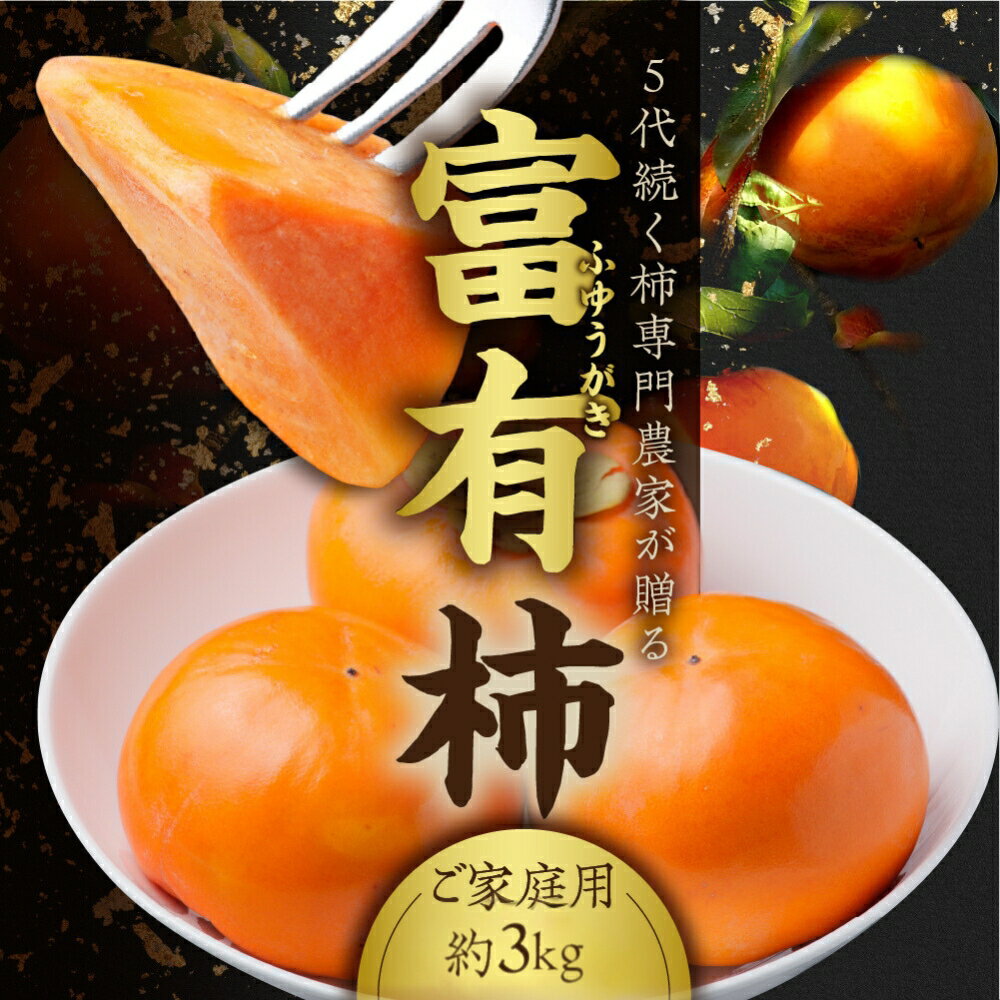 [先行予約] 令和7年産 《訳あり》西垣農園の富有柿 約3kg [mt491] ｜わけあり 家庭用規格 サイズおまかせ かき 富有柿 フルーツ カキ 果物 くだもの 産地直送 岐阜県 本巣市 お取り寄せ 10000円 一万円