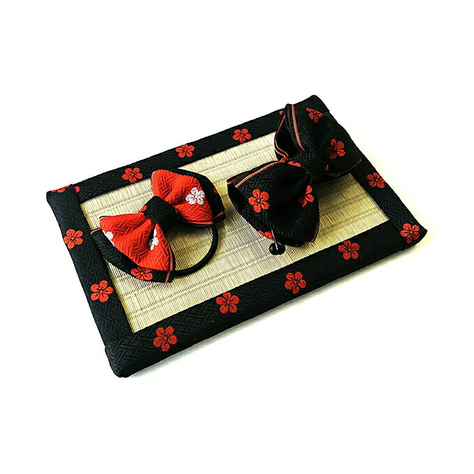 畳縁アクセサリ−縁結びセット（ブラック）