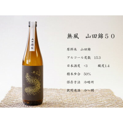 【ふるさと納税】無風　山田錦50　720ml　3本セット【1480862】 サムネイル2