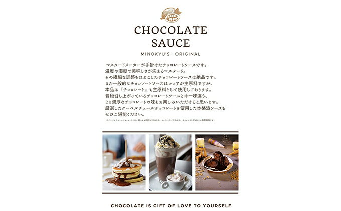 【ふるさと納税】チョコレートソース　310g　3本セット 調味料 スイーツ お菓子 サムネイル3