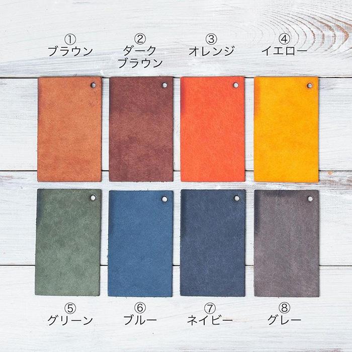 【ふるさと納税】イタリアンレザーの長財布　【ネイビー】【本革　高級牛革　タンニンなめし　フルレザー仕様】 サムネイル2