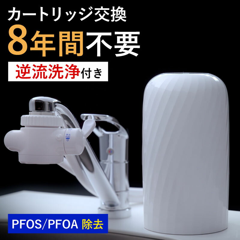 浄水器 ビューク 8年交換不要 逆流洗浄付 据置型浄水器 フッ素 PFAS PFOS PFOA 除去 カートリッジ 交換不要 活性炭 塩素 除去 浄水 据え置き 据置型 卓上型 蛇口 蛇口直結式 ポット型 ふるさと納税 ギフト プレゼント 岐阜県 ドリームバンク beaq