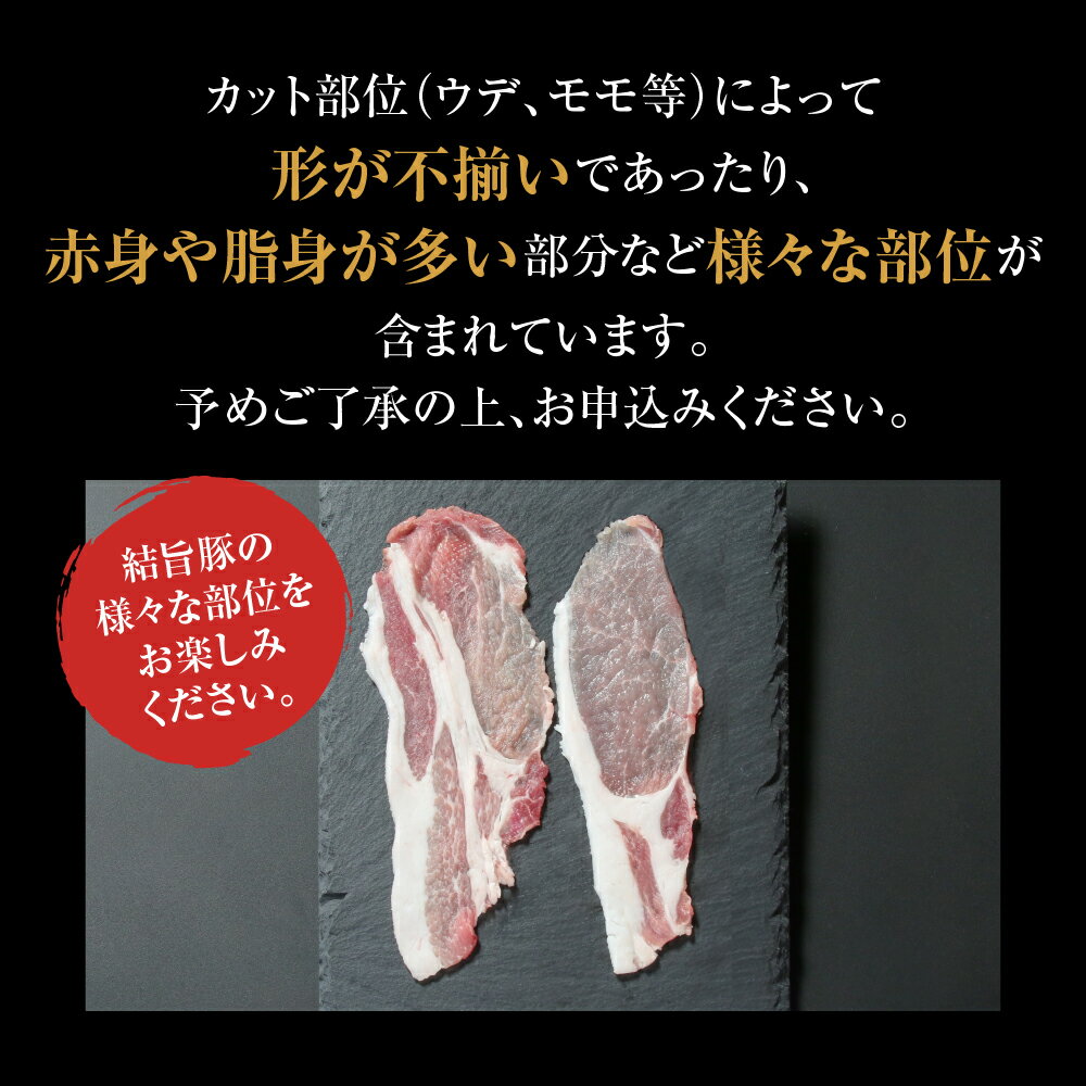 【ふるさと納税】選べる 結旨豚 切落とし 500g 1kg 冷凍真空パック | 肉 お肉 豚肉 国産 切り落とし 切落し 薄切り 訳あり 白川郷 岐阜県 白川村 ブランド豚 人気 おすすめ ギフト 飛騨高山ミート 6000円 ～ [MS005] サムネイル2