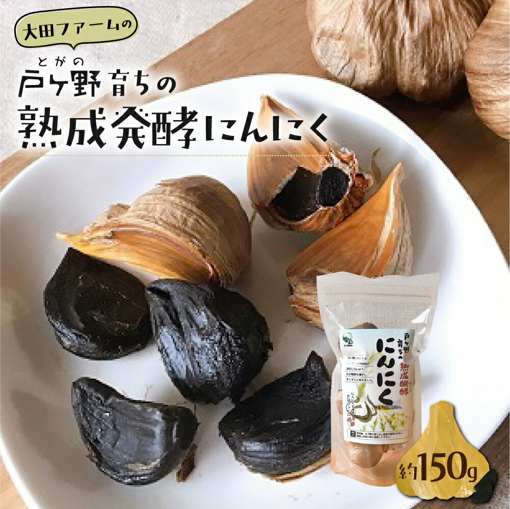 黒にんにく 熟成発酵にんにく1袋 約150g 甘さが自慢！ 白川郷産 黒ニンニク 岐阜県 飛騨 にんにく 大田ファーム お試し 白川村 戸ヶ野 6000円 [S220]