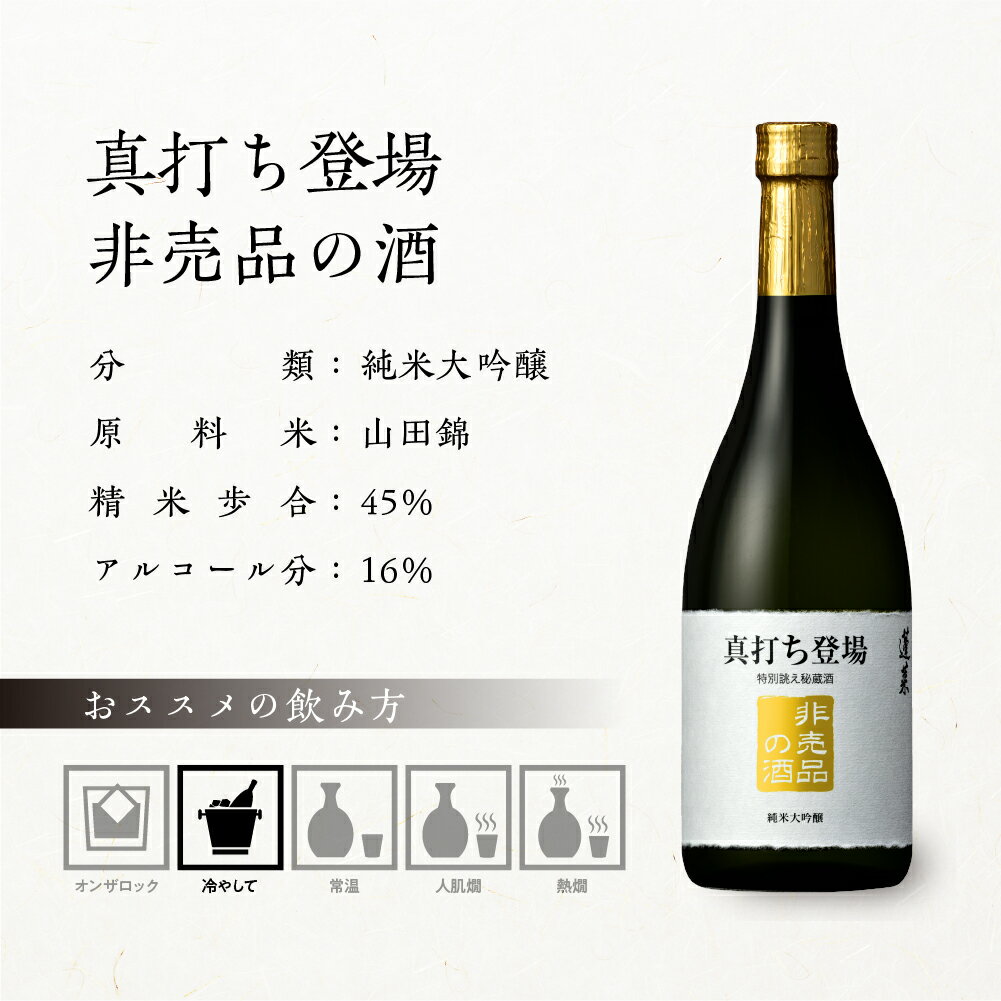 【ふるさと納税】真打ち登場 非売品の酒 フルーティな 甘口 純米大吟醸 限定 限定酒 選べる内容量 720ml 1本 2本 日本酒 渡辺酒造 金賞 受賞酒 父の日 母の日 ギフト お酒 日本酒 飛騨 の 地酒 世界遺産 白川郷 渡辺酒造店 地酒 サムネイル3