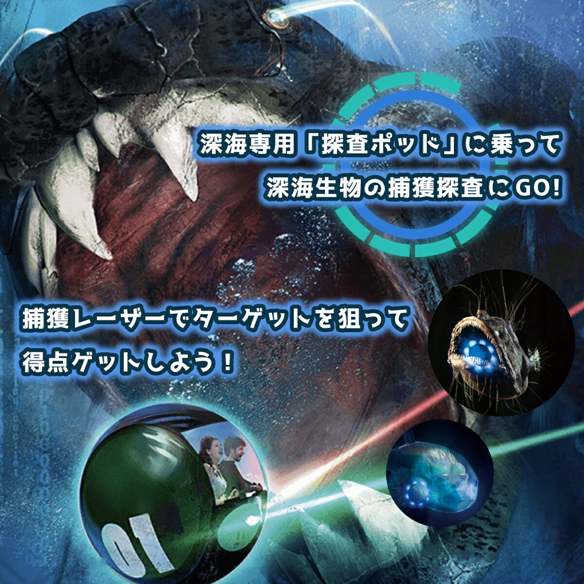 【ふるさと納税】 体験チケット 利用券 5回分 ディープシーワールド 深海王国 アトラクション ツアー 水族館 海洋生物 観光 レジャー 沼津港 深海魚 海底探検 バーチャル 没入感 学習 教育 エンターテイメント 沼津市 静岡県 サムネイル3