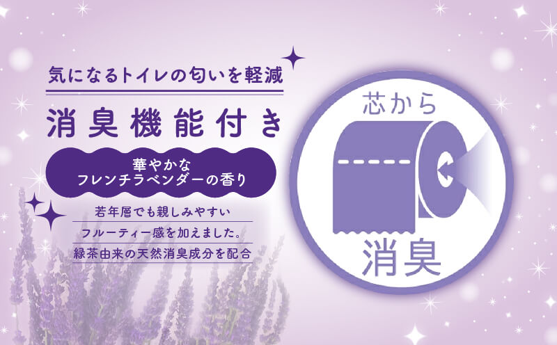 【ふるさと納税】 トイレットペーパー ダブル 96ロール 108ロール 8パック 6パック 再生紙 防災 リサイクル エコ 日用品 備蓄 消耗品 生活雑貨 ラベンダー 花柄 やわらか 長持ち 香り付き プリント コスパ ランキング 新生活 沼津市 静岡県 サムネイル3