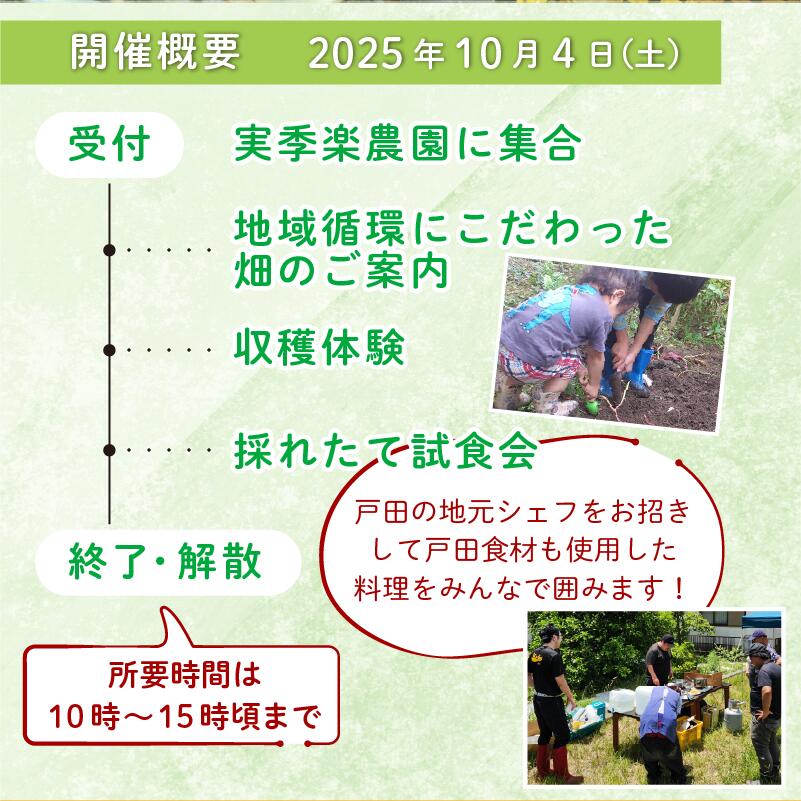 【ふるさと納税】 さつまいも堀り 採れたて 試食会 実季楽農園 戸田 親子 子ども 収穫体験 芋掘り イベント 農業体験 食育 秋の味覚 家族で楽しむ 季節限定 自然体験 おいしい さつまいも いも 芋 体験 観光 アクティビティ 静岡県 沼津市 サムネイル3