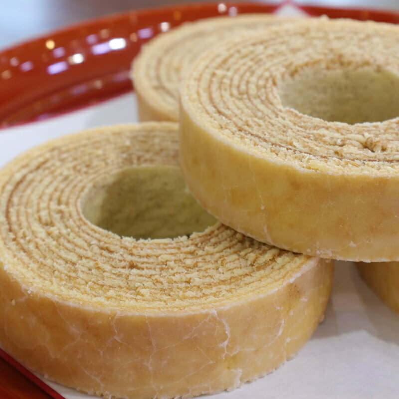 【ふるさと納税】 和菓子屋の作る本格バームクーヘン 選べる容量 5個 or 8個 焼き菓子 お菓子 スイーツ 和菓子店 和菓子 お祝い ギフト ご挨拶 詰め合わせ 贈答用 ギフト配送可能 バームクーヘン 三島市 静岡県 - 画像2
