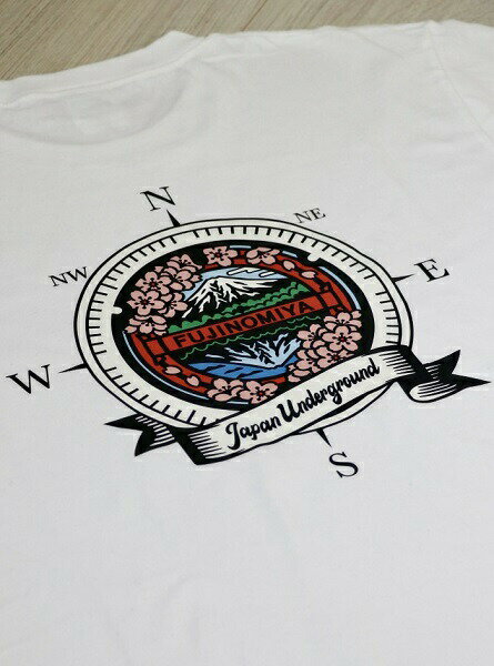 【ふるさと納税】富士宮市 マンホールTシャツ バックプリント（白）　送料無料　静岡県 富士宮市 サムネイル3